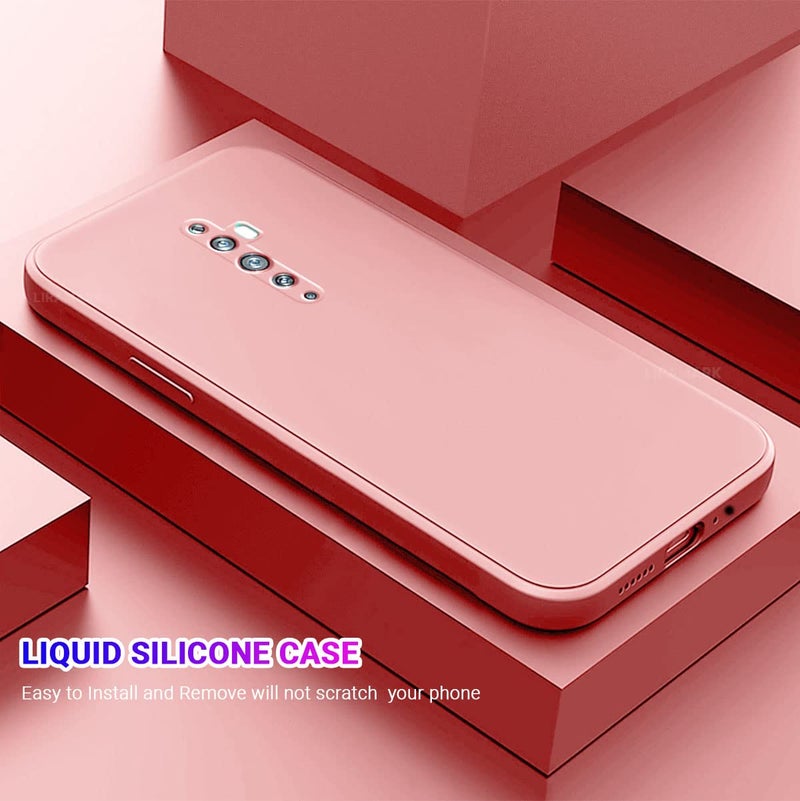 LIRAMARK Silicone Soft Back Cover Case for Oppo Reno 2F/Reno 2Z (Pink) - Image 3