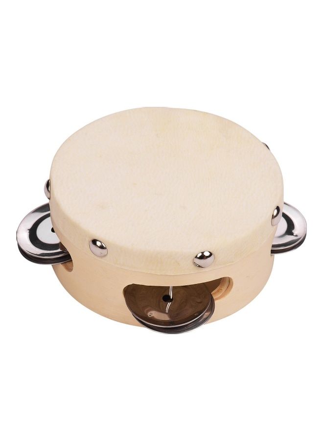 Loquat Hand Tambourine With Single Row Jingles - Image 1