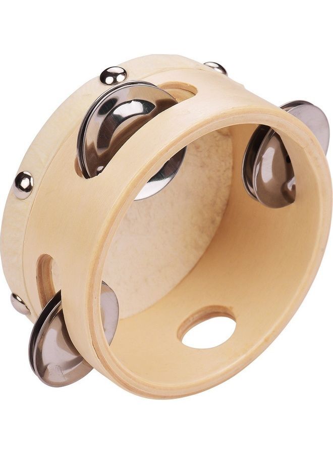 Loquat Hand Tambourine With Single Row Jingles - Image 3