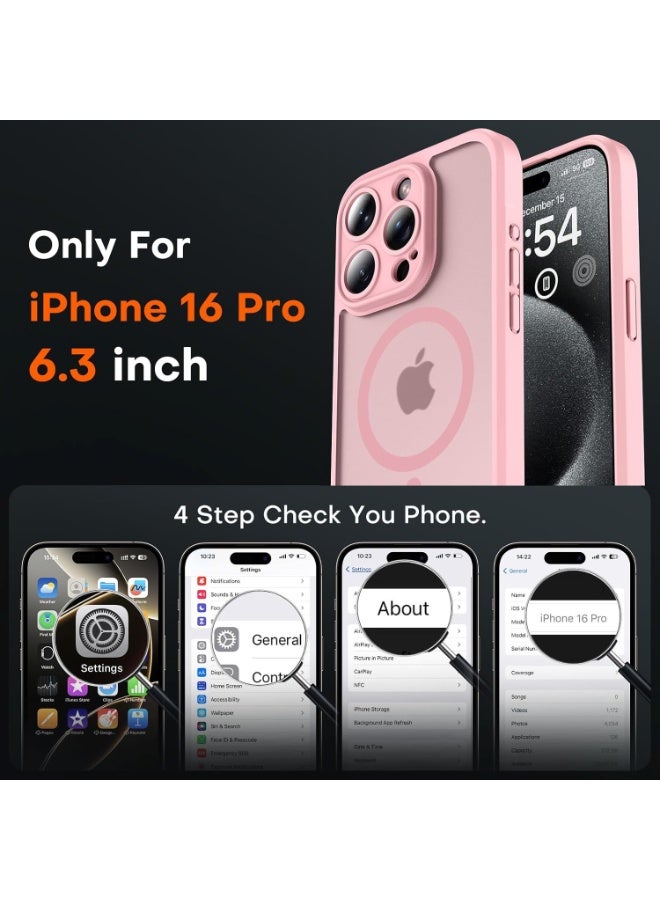 Aethar iPhone 16 Pro  Magsafe Clear Case, Full Camera Protection (with Ultra HD Lens Film) N52 Powerful Magnet, Shock-Rated Protection, Anti-Yellow and Scratch Cover, Ultra-Thin, Magnetic Cover, for iPhone 16 Pro  6.3-inch - Image 2