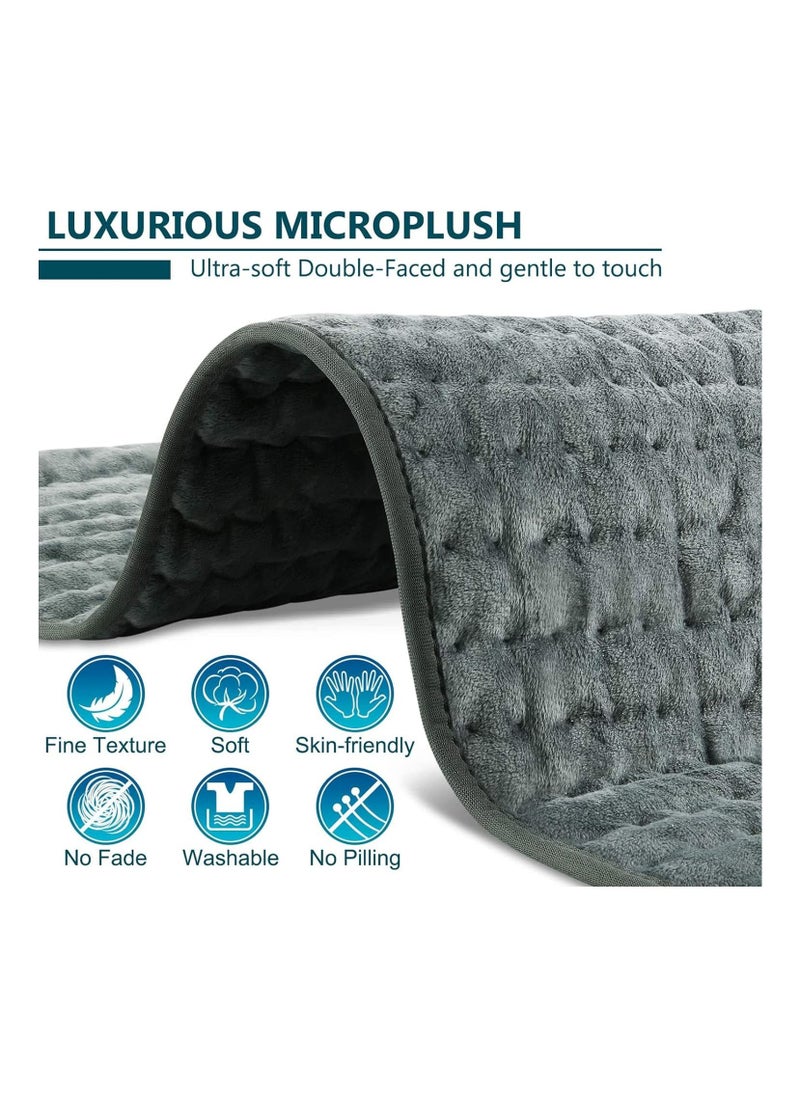 Generic Heating Pad - Electric Heat Pad for Back Pain and Cramps Relief Electric Fast Heat Pad with 10 Heat Settings Auto Shut Off Machine Washable 12" x 24"  - Image 2