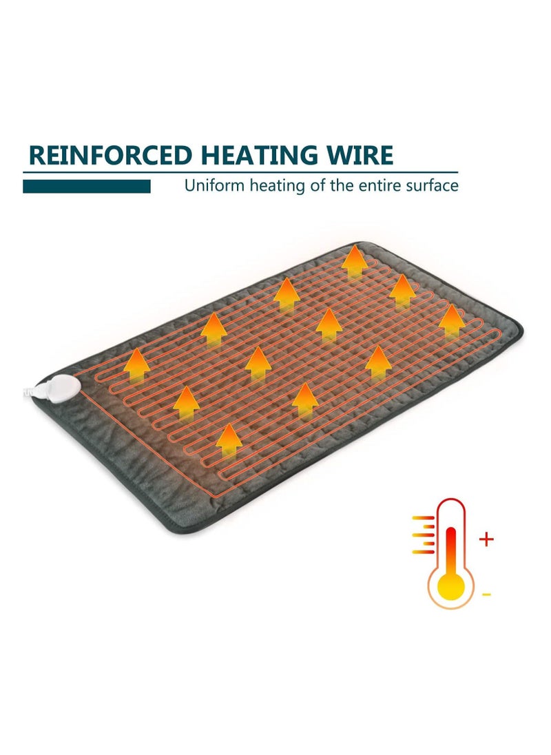 Generic Heating Pad - Electric Heat Pad for Back Pain and Cramps Relief Electric Fast Heat Pad with 10 Heat Settings Auto Shut Off Machine Washable 12" x 24"  - Image 5