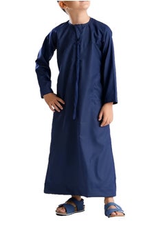 U.S. ELK Boy’s Emirati Kandura | Stitched Traditional Kids Arabic Thobe, Dishdasha, Kaftan for Boys | Long Sleeve Islamic Arab Dress with Side Pocket  - Image 1