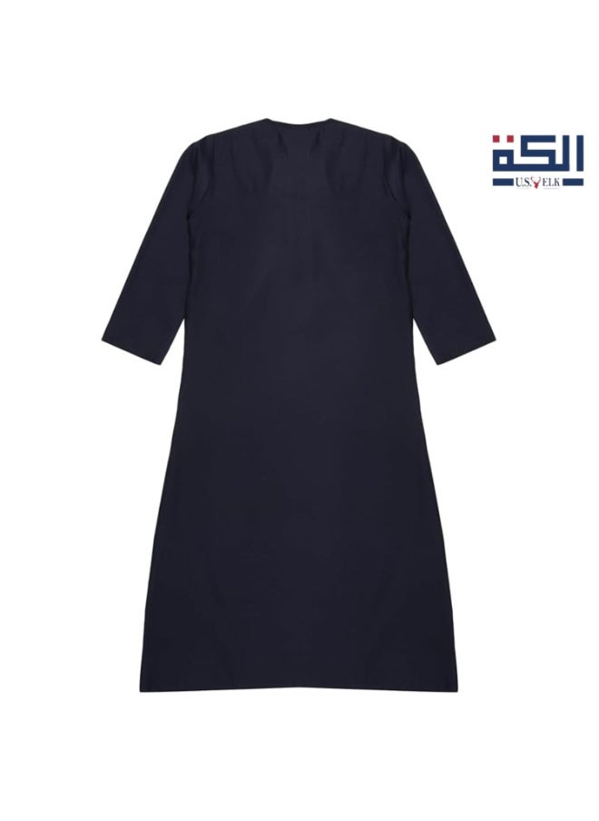 U.S. ELK Boy’s Emirati Kandura | Stitched Traditional Kids Arabic Thobe, Dishdasha, Kaftan for Boys | Long Sleeve Islamic Arab Dress with Side Pocket  - Image 5