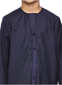 U.S. ELK Boy’s Emirati Kandura | Stitched Traditional Kids Arabic Thobe, Dishdasha, Kaftan for Boys | Long Sleeve Islamic Arab Dress with Side Pocket  - Image 5