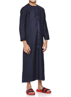 U.S. ELK Boy’s Emirati Kandura | Stitched Traditional Kids Arabic Thobe, Dishdasha, Kaftan for Boys | Long Sleeve Islamic Arab Dress with Side Pocket  - Image 3