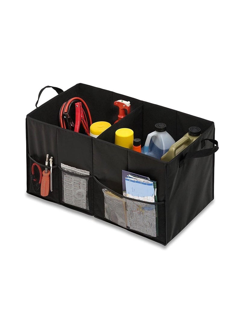 AccLoo Car Trunk Organizer  Car Storage Boot Organizer Capacity Collapsible large space and Waterproof Trunk Storage Organiser with Non slip Bottom and Securing Straps  Suitable for Car  SUV   Trucks - Image 5