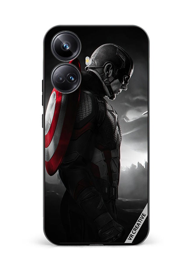 VR CREATIVE Protective Case Cover For Realme 10 Pro Plus Captain America Design Multicolour - Image 1
