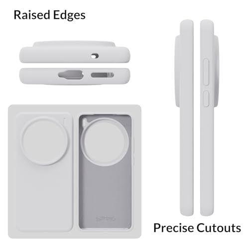 SPRIG Compatible with vivo x200 Pro Premium SilkTone Back Cover Drop Tested Shock Proof Mobile Case for Men, Women, Boys and Girls with Camera Protection (White) - Image 3