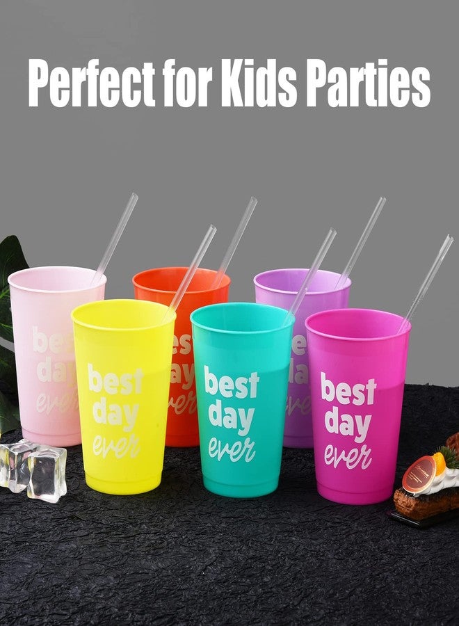 ALINK 500-Pack Clear Plastic Drinking Straws, Individually Wrapped Plastic Disposable Straight Party Straws - 7.75" x 0.23" - Image 5