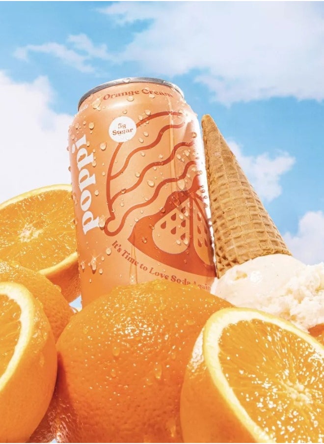Poppi - Orange Cream Prebiotic Drink - Image 1
