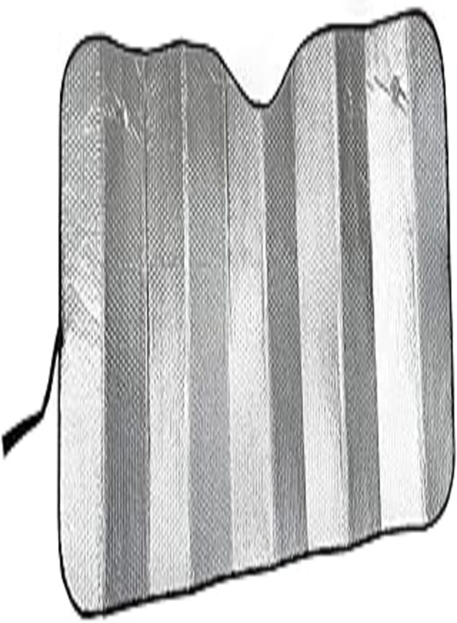 SW Car Front Silver Sunshade Foil Curtain Foldable Car Sunshades for Front/Rear Windshield Material: Aluminium Foil (Universal Fit)