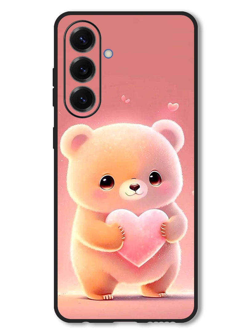 Theodor Case Compatible with Samsung Galaxy M56 6.74 Inch Protection Shockproof Bumper Cover Panda Holding Heart - Image 1