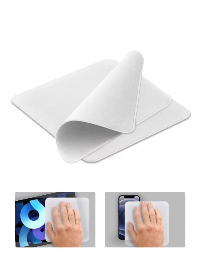 NPK 2-Piece Polishing Cloth Compatible with Apple, MacBook, Camera and Other Electronics Screens, Microfiber Cleaning Cloth, Soft, Nonabrasive Material