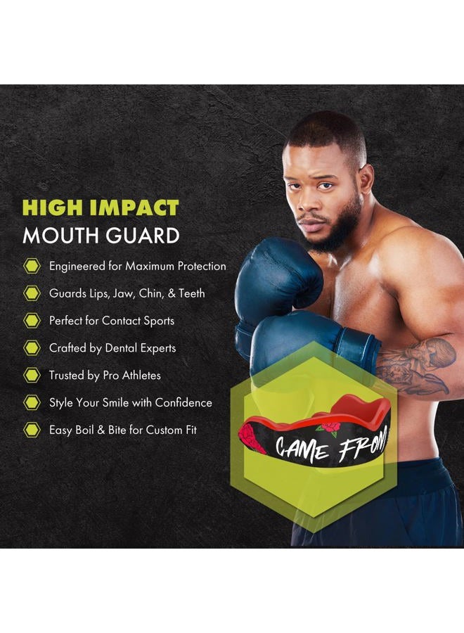 DAMAGE CONTROL High Impact Mouth Guard, Mouthguards for Sports, Boxing, Roller Derby, Hockey, Lacrosse Mouth Guard, Mouth Guards with Ultra Fit and Protection Against Shock (Adult, Came from Nothing) - Image 2