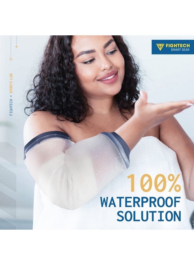 FIGHTECH FIGHTECH PICC Line Shower Cover | Available in 3 Sizes | Reusable IV & PICC Line Sleeve | Waterproof Cast Cover for Elbow | PICC Line Covers for Upper Arm Wound (Weight: 170-250 pounds)  - Image 1