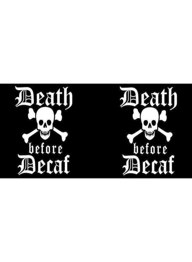 cafe press CafePress Funny DEATH Before DECAF Mugs 11 oz (325 ml) Ceramic Coffee Mug - Image 3