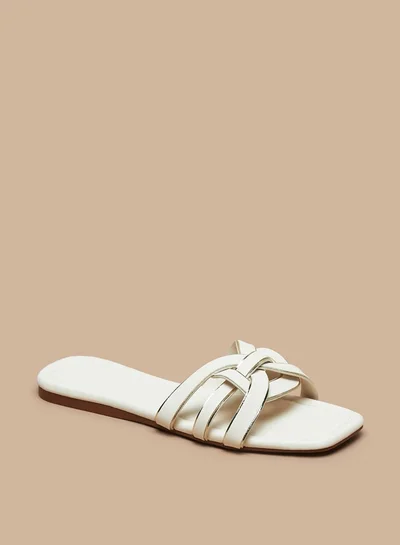 سيليست Women's Strappy Slip-On Flat Sandals