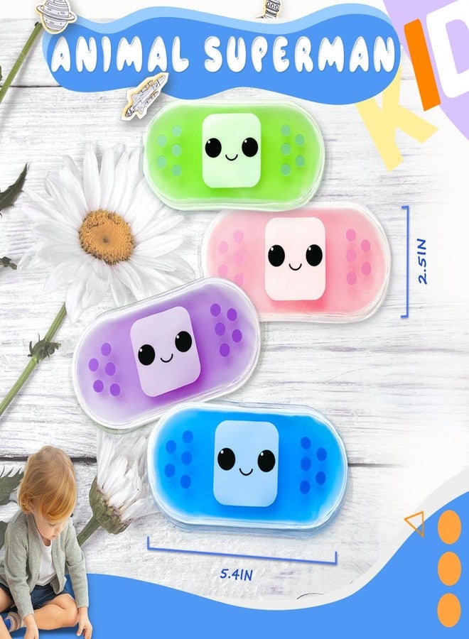 Couleurs Kids Ice Pack, Hot or Cold Pack Gel Cooling Pad, Reusable for Injuries Medical Health,Swelling and Pain Relief, Tired Eyes, Child Injury, Headache, Sinus Relief (Set of 8 - Image 2