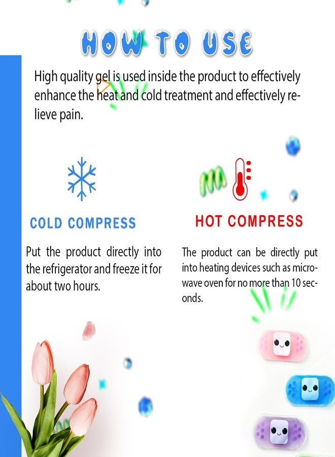 Couleurs Kids Ice Pack, Hot or Cold Pack Gel Cooling Pad, Reusable for Injuries Medical Health,Swelling and Pain Relief, Tired Eyes, Child Injury, Headache, Sinus Relief (Set of 8 - Image 4