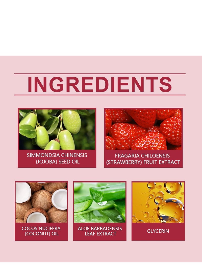  اوساورا زيت عصير الجسم ، زيت تدليك أساسي بالفراولة والخوخ والفانيليا مصنوع يدويا من Azonee لترطيب البشرة واسترخاءها ، غني بالجوجوبا وجوز الهند والصبار (100 مل) - Image 3