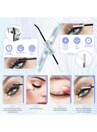 280pcs False Eyelashes, DIY Lash Extension Kit,Individual Lash Clusters With Lash Bond,Lash Remover And Applicator, Eyelash Extension Kit, Easy To Apply At Home(30d+40d Kit) - view 4