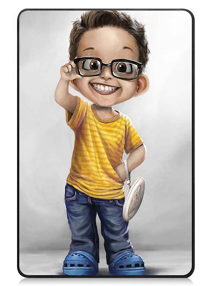 Theodor Protective Flip Case For Huawei MatePad 11.5 S (2024) With Trifold Stand Auto Wake Sleep Shockproof Cover Cute boy with specks - Image 1