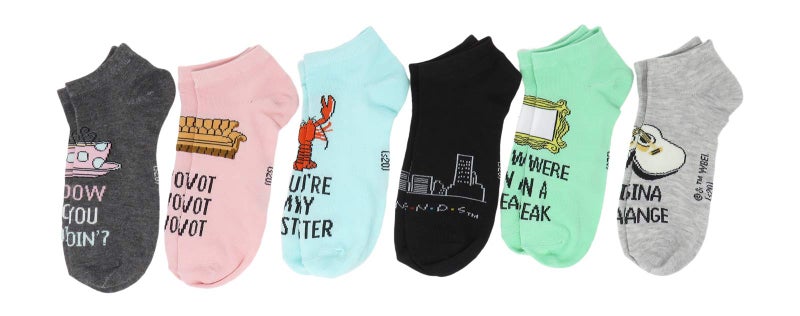 Hyp Friends Television Series Juniors/Womens 6 Pack Ankle Socks - Image 2