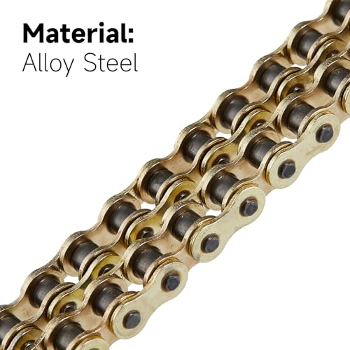 HILAKE 420H Motorcycle Chain 132 Links Non O-Ring with Connecting Master Link and Chain Breaker Heavy Duty Drive Chain for Motorcycle Bicycle Go Kart Mini Trail Bike - Image 3