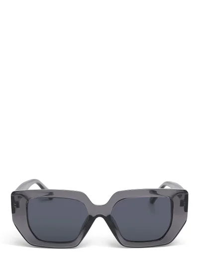 London Rag Oversized Cat Eye Square Sunglasses in Grey