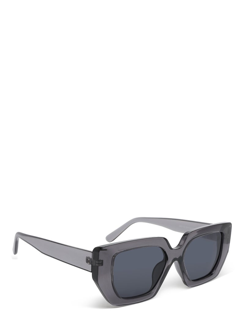 London Rag Oversized Cat Eye Square Sunglasses in Grey - Image 2