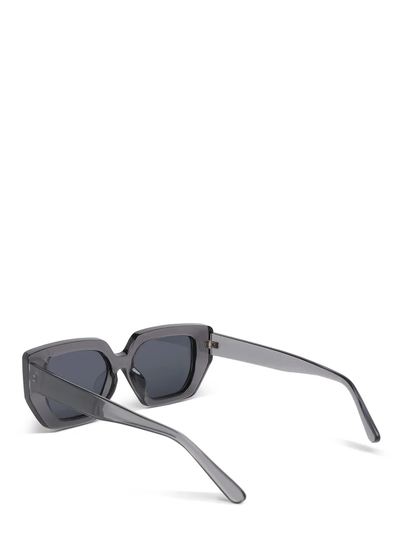 London Rag Oversized Cat Eye Square Sunglasses in Grey