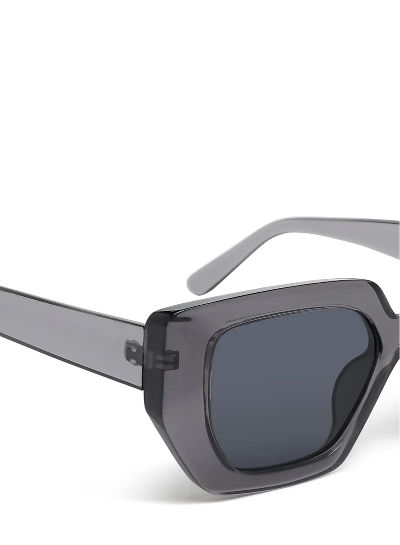 London Rag Oversized Cat Eye Square Sunglasses in Grey