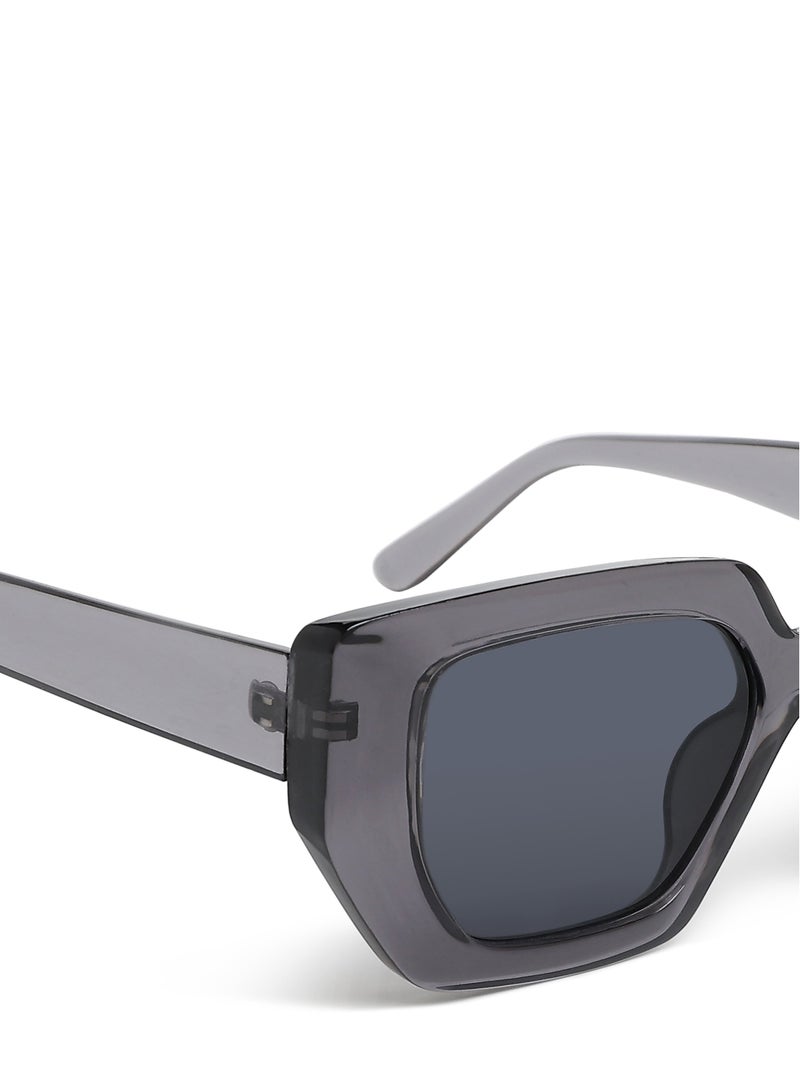 London Rag Oversized Cat Eye Square Sunglasses in Grey - Image 4