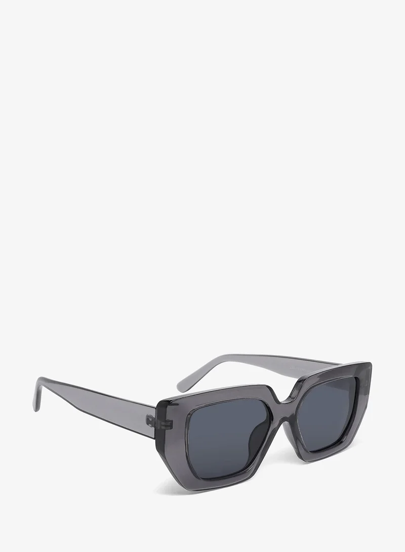London Rag Oversized Cat Eye Square Sunglasses in Grey