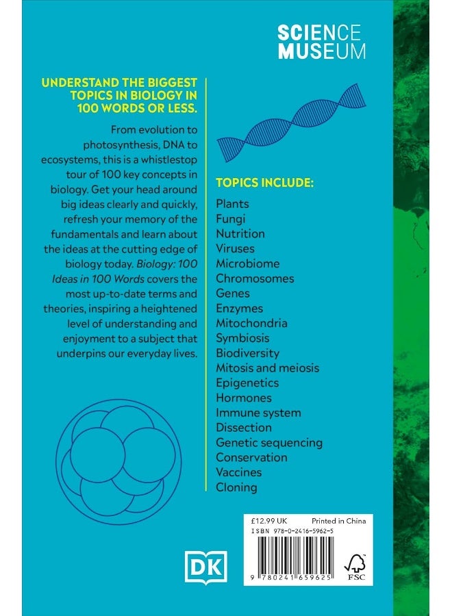 The Science Museum 100 Biology Ideas in 100 Words: A Whistle-stop Tour of Science's Key Concepts - Image 1