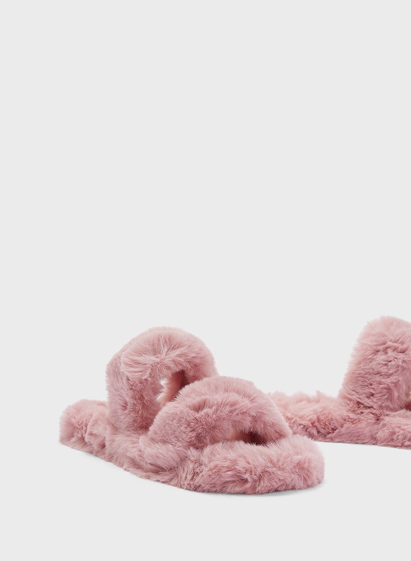 جينجر شباشب غرفة نوم فرو بحزامين - Image 4