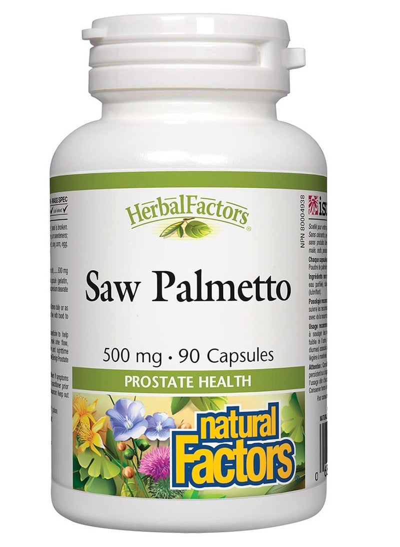 Saw Palmetto, 500 mg, 90 Capsules