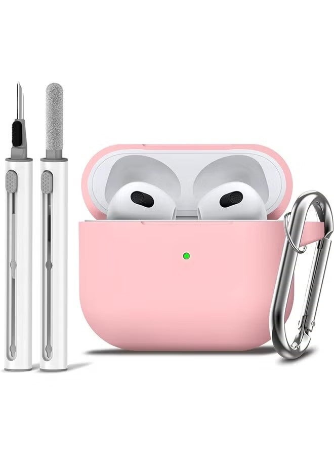 Soft Silicone Protective Case Cover for AirPods 4 with Cleaner Kit and Keychain - Image 1