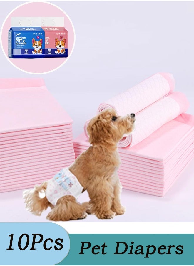 Generic Dog DiapersComfortable Absorbent, Leakproof Dog Wrap Disposable Diapers Diapers for Dogs in Heat, Excitable Urination, or Incontinence Disposable Dog Diapers  with Leak Proof Fit Puppy Diaper Liners Ultra Absorbent Doggie Diapers Pet Doggy Soft Diapers, Super Absorbent Disposable Leakproof Nappies  - Image 1