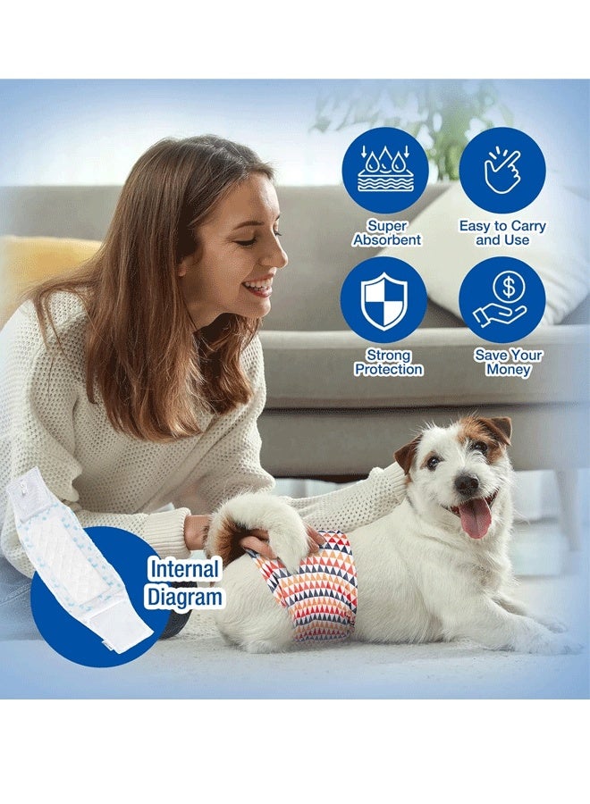 Pet Soft Disposable Dog Diaper Liners Booster Pads - Fit for Most Washable Dog Diapers & Dog Belly Bands Wraps, Ultra Absorbent for Marking, Incontinence, Male in Heat - Image 5