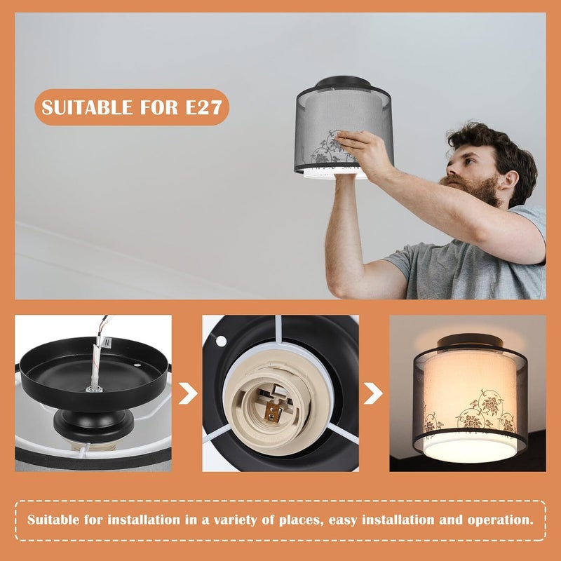Contemporary LED Ceiling Light Fixture Creative Minimalist Indoor Decorative Lamp for Home Hallway Bedroom Warm Comfortable Lighting Easy Installation - Image 5