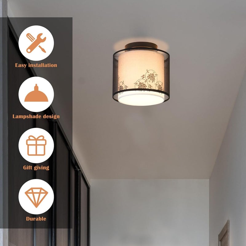 Contemporary LED Ceiling Light Fixture Creative Minimalist Indoor Decorative Lamp for Home Hallway Bedroom Warm Comfortable Lighting Easy Installation - Image 2