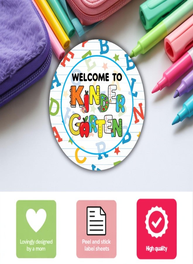 SOLMAY Alphabet-Themed Classroom Decoration Stickers - Back to School Welcome Decals, 40 Pieces for Bulletin Boards and Educational Displays - Image 2
