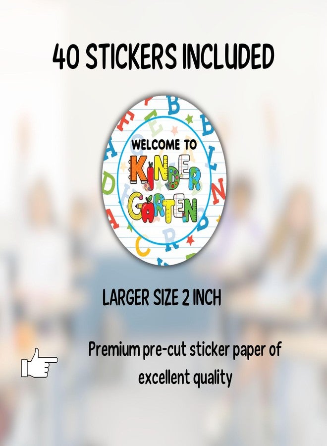 SOLMAY Alphabet-Themed Classroom Decoration Stickers - Back to School Welcome Decals, 40 Pieces for Bulletin Boards and Educational Displays - Image 4