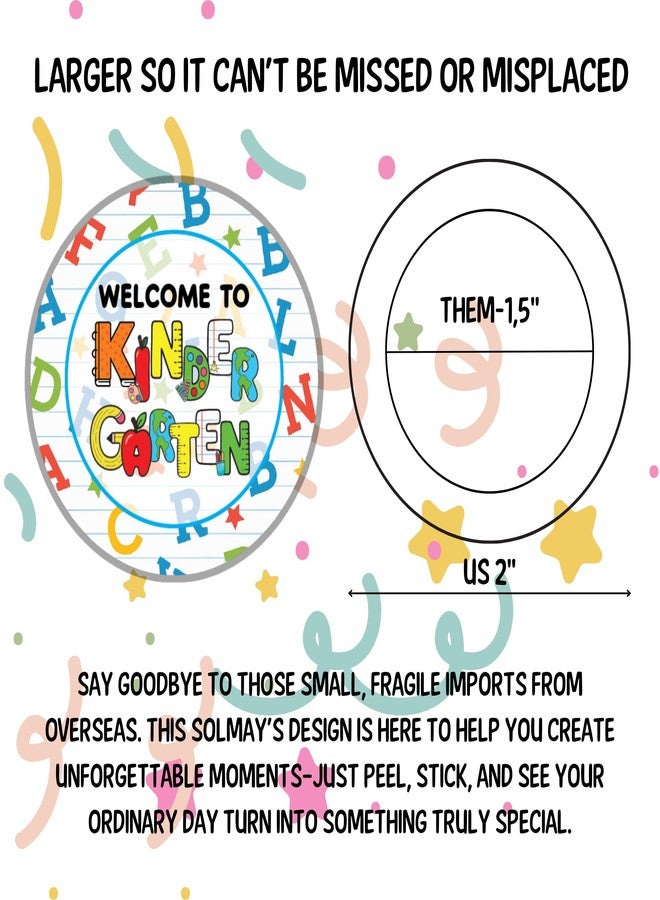 SOLMAY Alphabet-Themed Classroom Decoration Stickers - Back to School Welcome Decals, 40 Pieces for Bulletin Boards and Educational Displays - Image 3