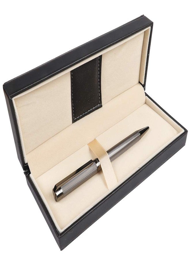 Penneed Ballpoint Pen for Men Women Executive Home Office Use, with Gift box Refillable 1.0mm Black Ink B8 (Fancy Deep Gray) - Image 1