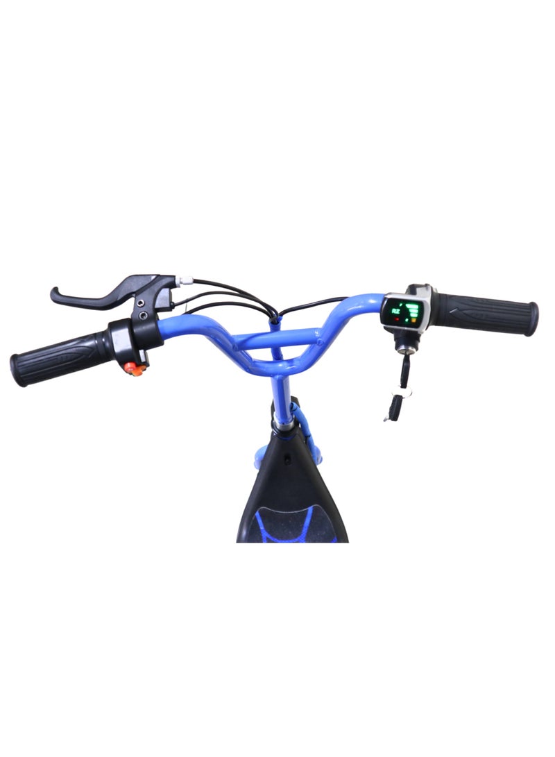 NALANDA Mini Harley Kids Electric Scooter With Seat LED Light | 36V/250W Motor |13Ah battery | Three Speed Modes 25Km/h Electric Scooter For Kids | Blue - Image 3