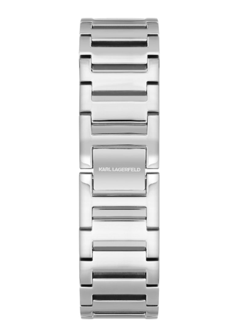 Karl Lagerfeld ساعة نسائية 21X36MM وردية، بقرص شمسية من الفولاذ المقاوم للصدأ - R0553103505 - Image 3
