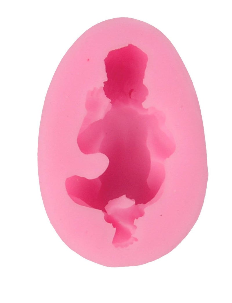 AKORD Sleeping Baby Silicone Mould Pink 7 x 5 x 3 cm